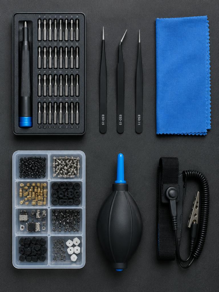Neatly organized technician tools